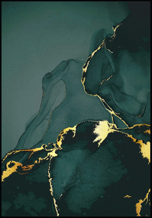 green marble poster
